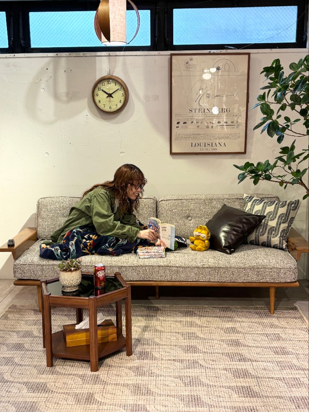 大型商品》CARDIFF SOFA W2100 2nd BEIGE カーディフソファの