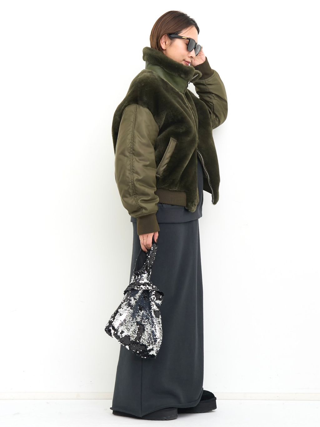 BLANCHA/ブランカ】 MOUTON BLOUSONのコーディネートスナップ（PR