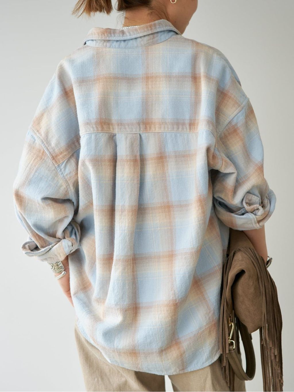 ドゥーズィエムクラスFRANK&EILEENSHIRLEYSHI チェックシャツ Vintage Check シャツ 4のコーディネートスナップ（MIO）｜Deuxieme
