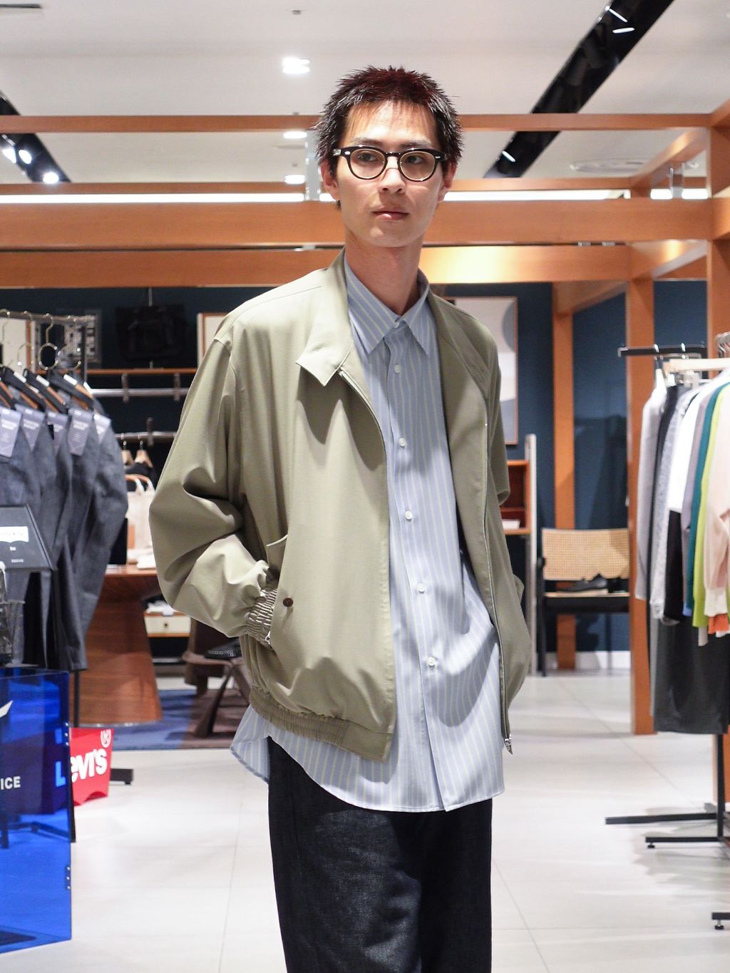 AURALEE オーラリー　フード付きブルゾン　S AURALEE / オーラリー | SMOOTH SOFT SWEAT HALF ZIP P/O PARKA