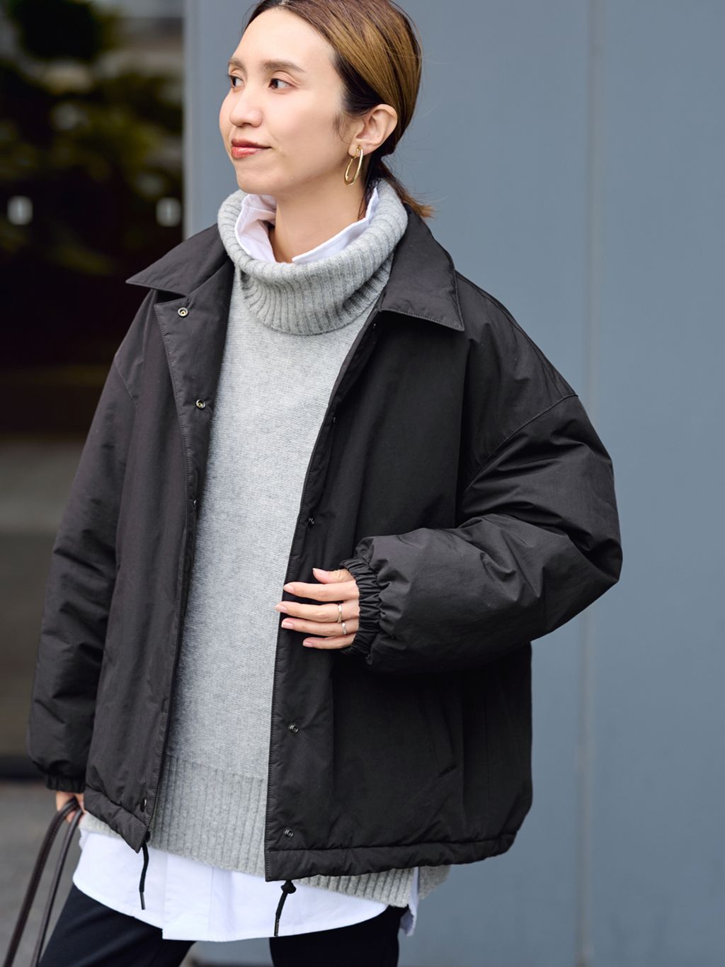 ≪追加≫撥水防風ポンチョコートのコーディネートスナップ（tomo