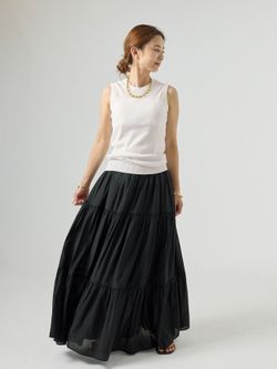 Airy ティアードスカートのコーディネートスナップ（VERMEIL Online