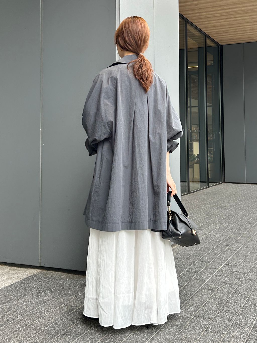 コットンニュアンストレンチコート　slobe iena 追加》コットンニュアンストレンチコートのコーディネートスナップ