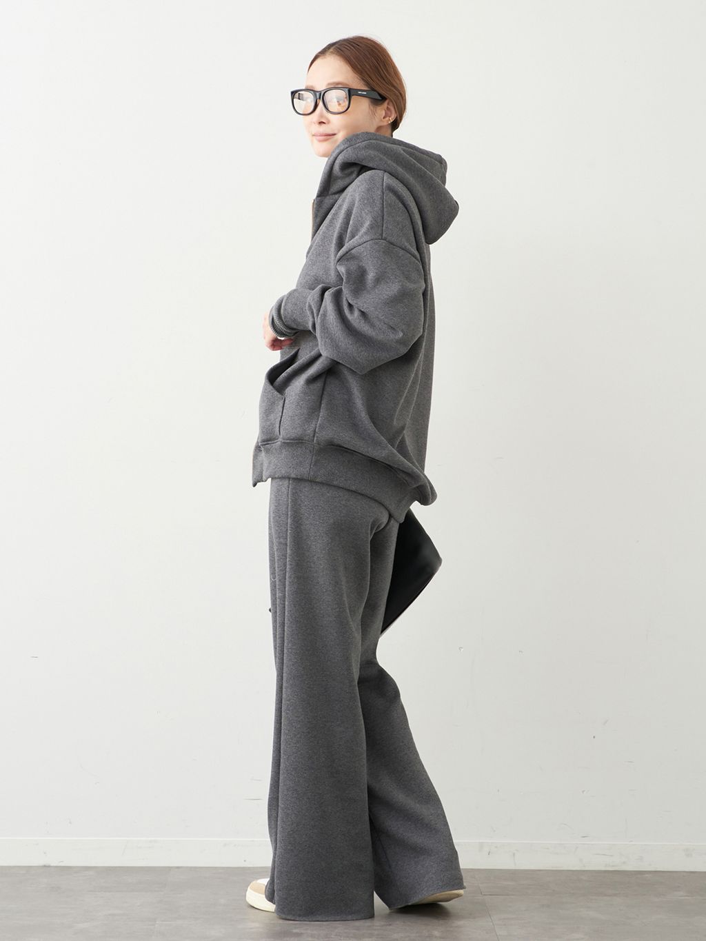 予約》*Warm ジップ フーディーのコーディネートスナップ（MIZU