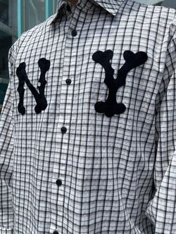 WOKE EDGE / ウォークエッジ NY Glit Check Shirtのコーディネート 