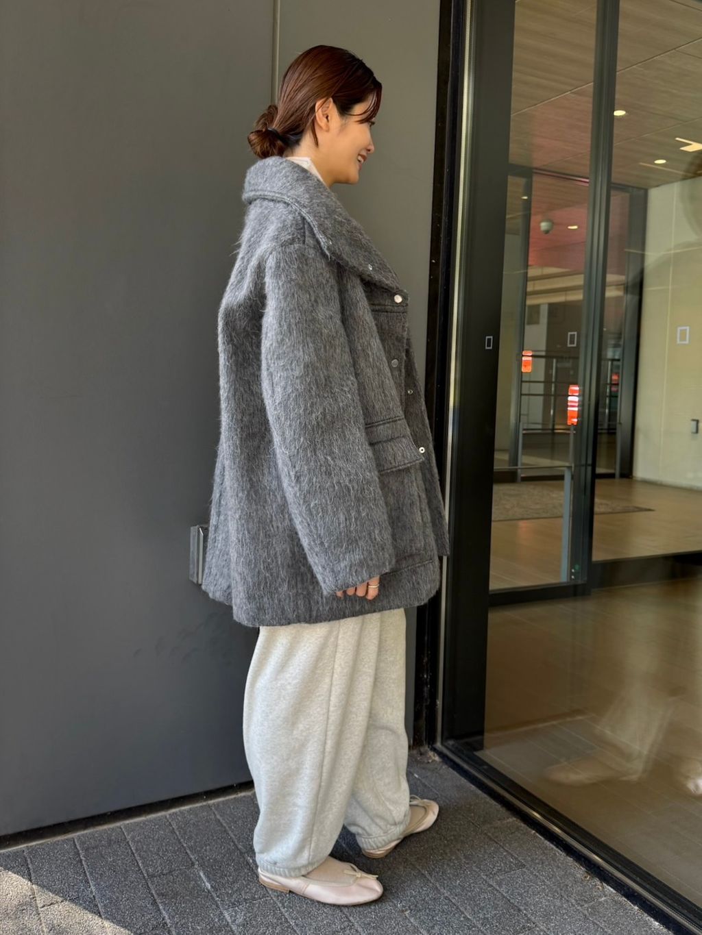 shaggy coat 2024年　ネイビー　EDIT FOR LULU shaggy coat 2024年 ネイビー EDIT FOR LULU shaggy coat 2024年