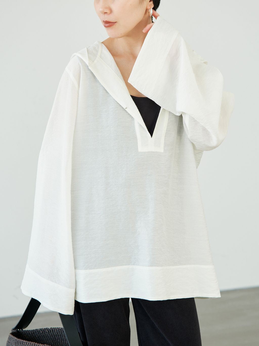 Pile long チュニックのコーディネートスナップ（midori）｜Plage
