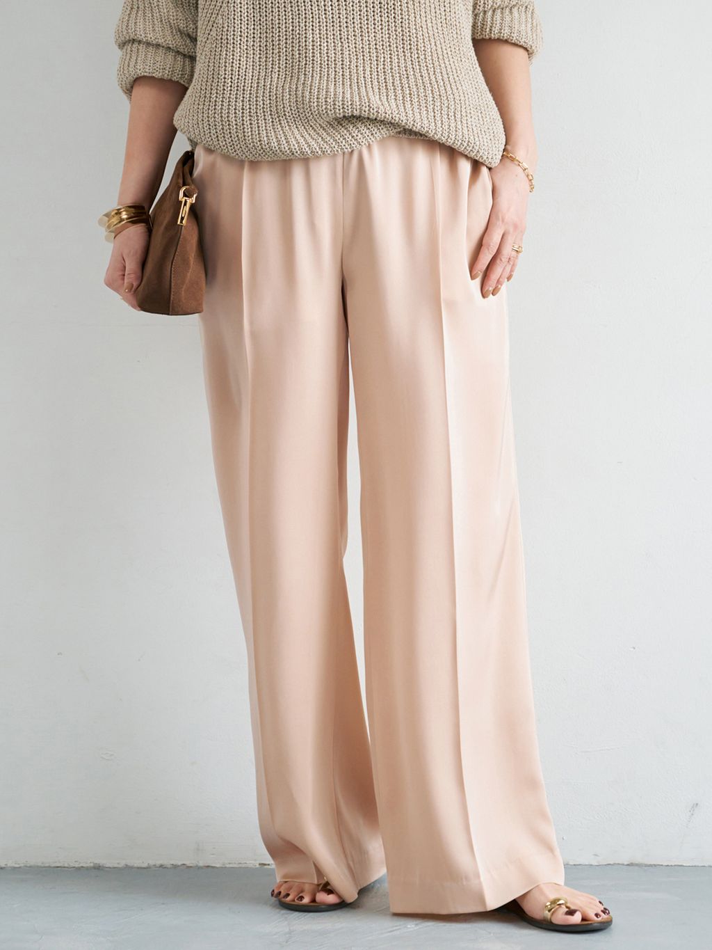 Lily Linen アゼ プルオーバーのコーディネートスナップ（MIZU