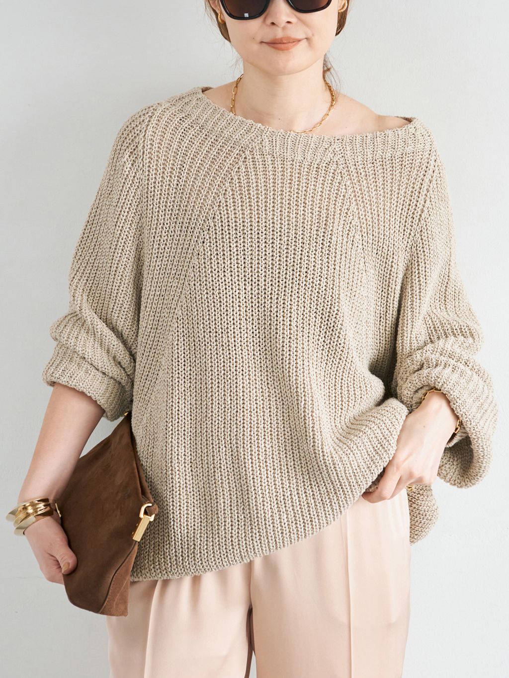 Lily Linen アゼ プルオーバーのコーディネートスナップ（MIZU