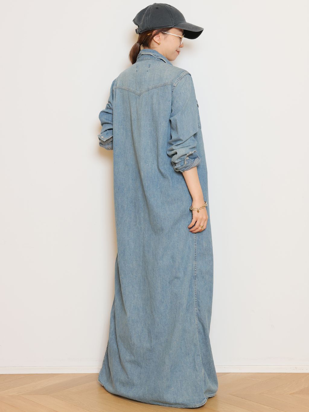 REMI RELIEF/レミレリーフ】DENIM シャツドレスのコーディネート