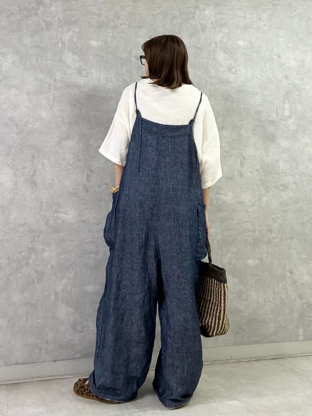 mamam　journal standard luxe リネンワッフル crewpullのコーディネートスナップ（M.F）｜journal
