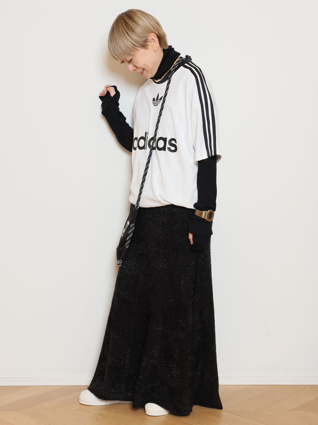 ADIDAS/アディダス】ADICOLOR POLY Tシャツのコーディネートスナップ