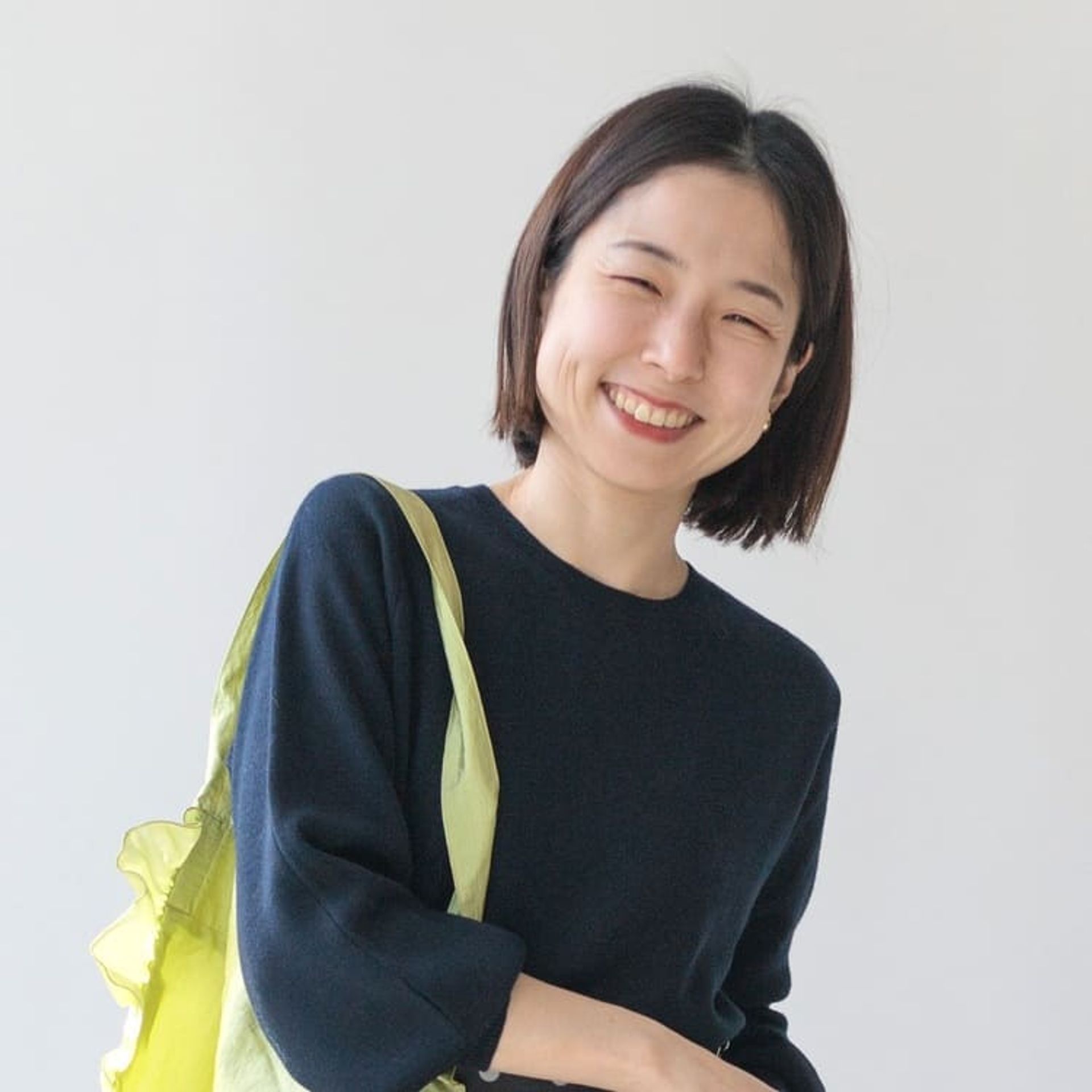 タフタハイネックブルゾンのコーディネートスナップ（Okki）｜La 