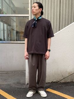 【新品】ラコステ　ジャーナルスタンダード別注ミコカノコTシャツ　パープル　M LACOSTE / ラコステ 別注 ミコカノコ クルーネック Tシャツの