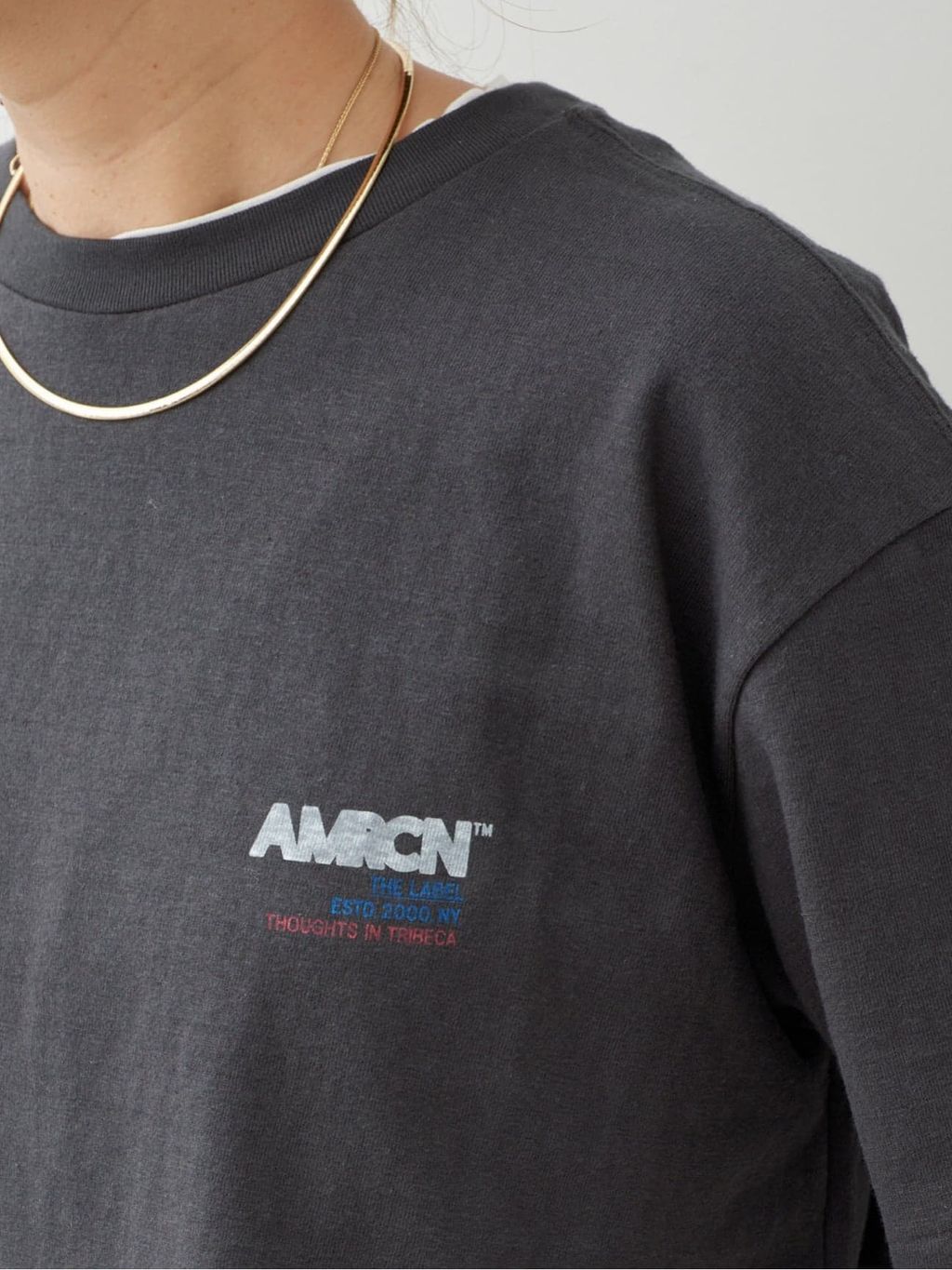 予約》【AMERICANA/アメリカーナ】AMRCN TEEのコーディネートスナップ