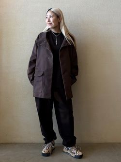 テックツィード ブルゾンのコーディネートスナップ（R.O）｜journal