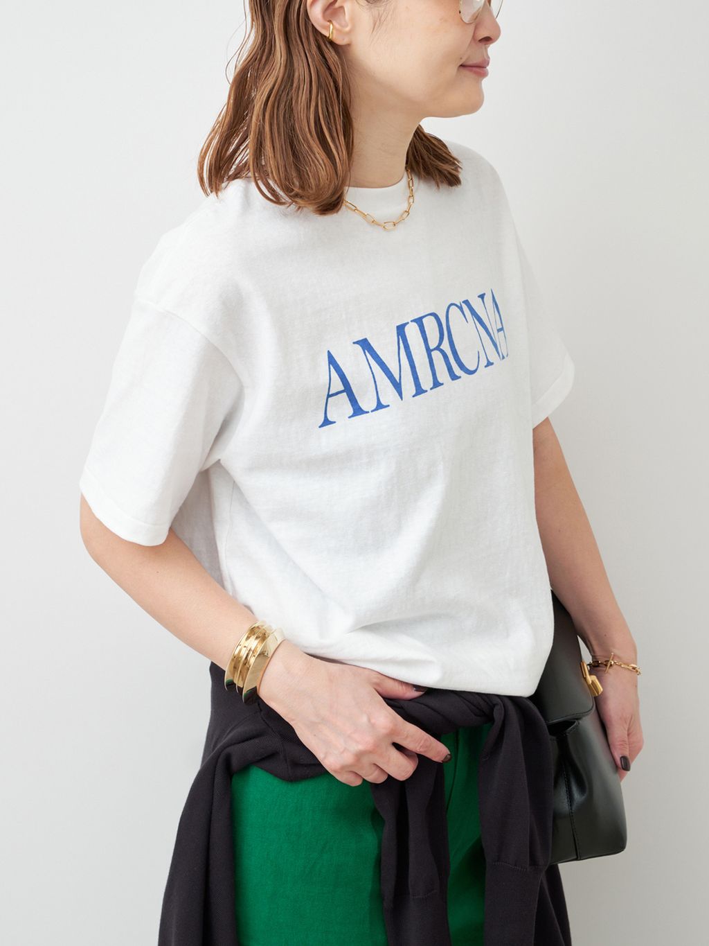 AMERICANA/アメリカーナ】AMRCNA TEEのコーディネートスナップ（MIZU