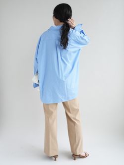 UVカット》ポプリン2WAYシャツのコーディネートスナップ（rako