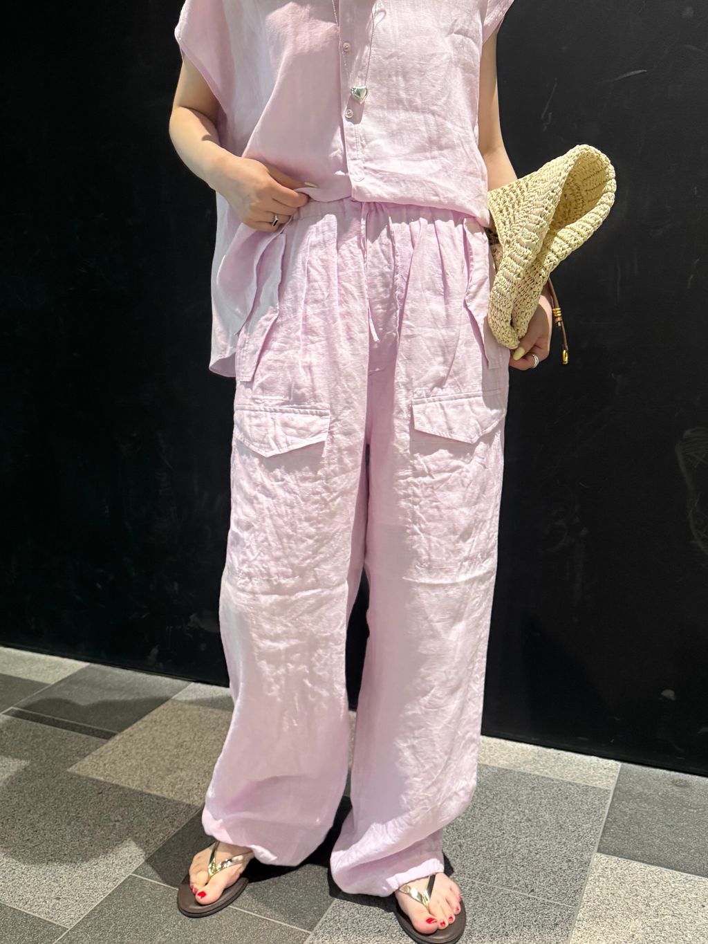 TICCA / ティッカ リネンフレンチシャツのコーディネートスナップ