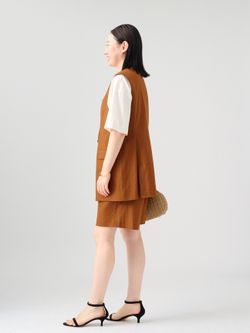 予約》Clean Linen ベストのコーディネートスナップ（VERMEIL Online