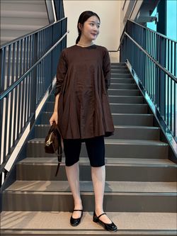 AAYUSHI/アユーシ 別注 ロングスリーブラッフルドレスのコーディネート