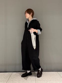 リネンワッシャーオールインワンのコーディネートスナップ（M.K