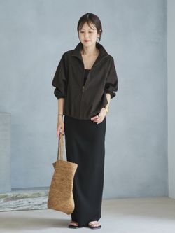 追加》RAFFIA BASKET バッグ 2のコーディネートスナップ（yoshie