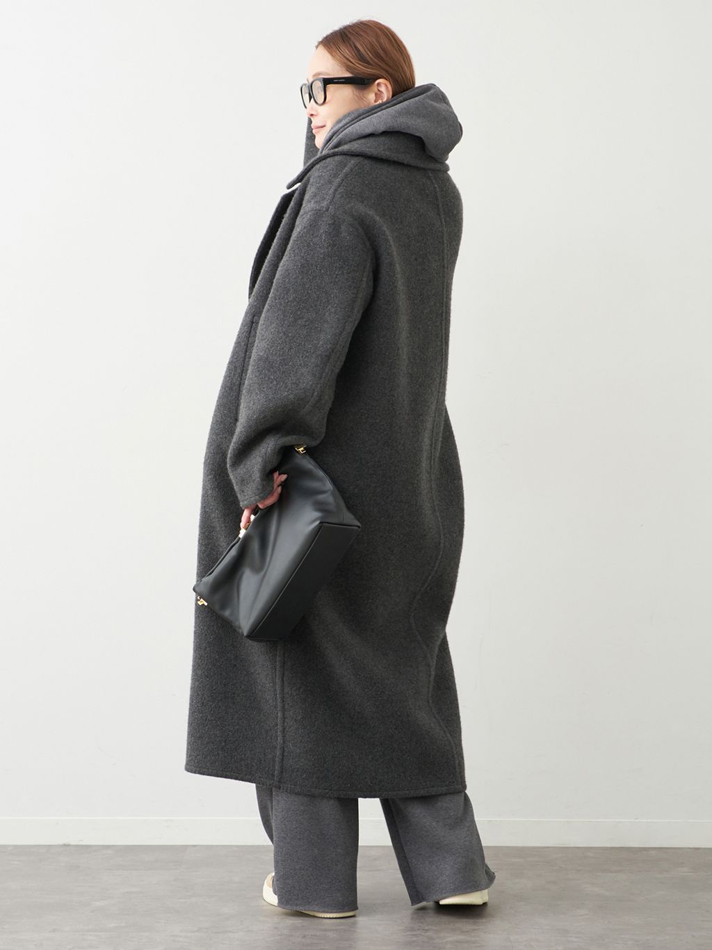 CASHEEP LONG コートのコーディネートスナップ（MIZU）｜Deuxieme