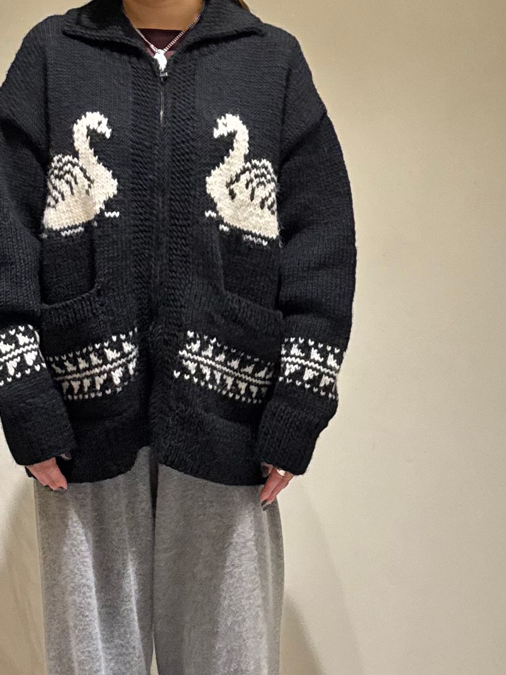 ☆最終価格 HAU ハンドニットカーディガン ネパール セール】ネパール