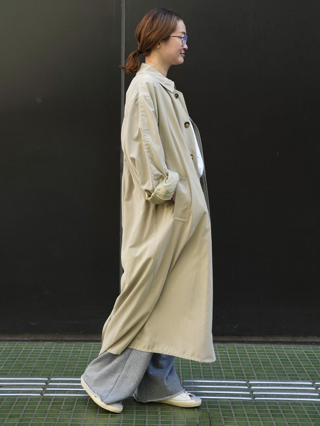 MaisonMargela メゾンマルジェラ　40 アイボリー　ロングコート MAISON MARGIELA/メゾン マルジェラ】 TRENCH COATのコーディネート