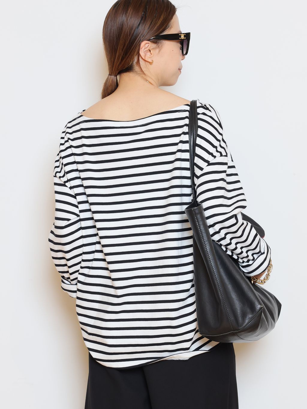 French Stripe Tシャツのコーディネートスナップ（HASE）｜MUSE de