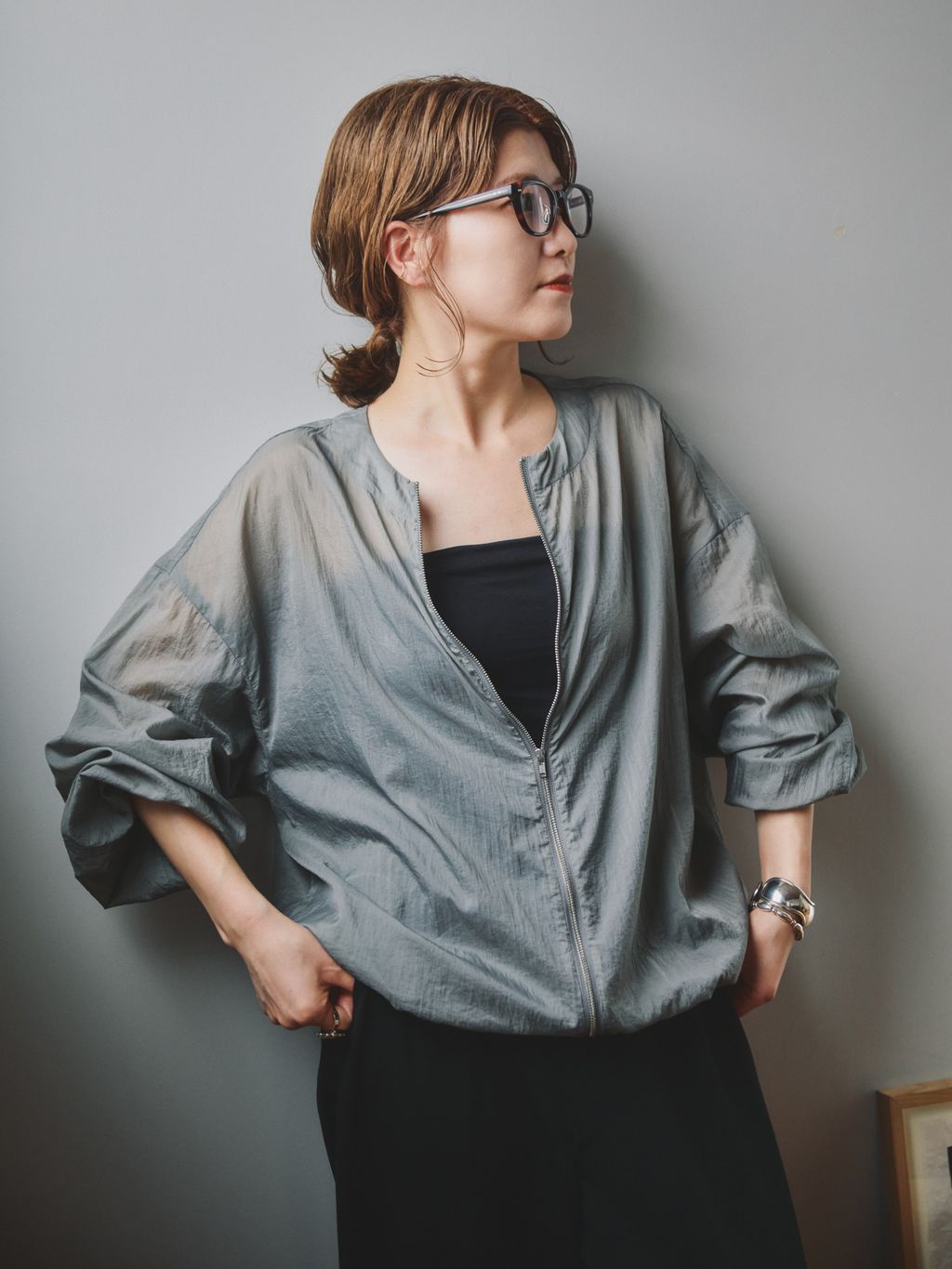 Spick＆Span♦︎シアーナイロンジップブルゾン Spick & Span（スピックアンドスパン）の「シアーナイロンジップ