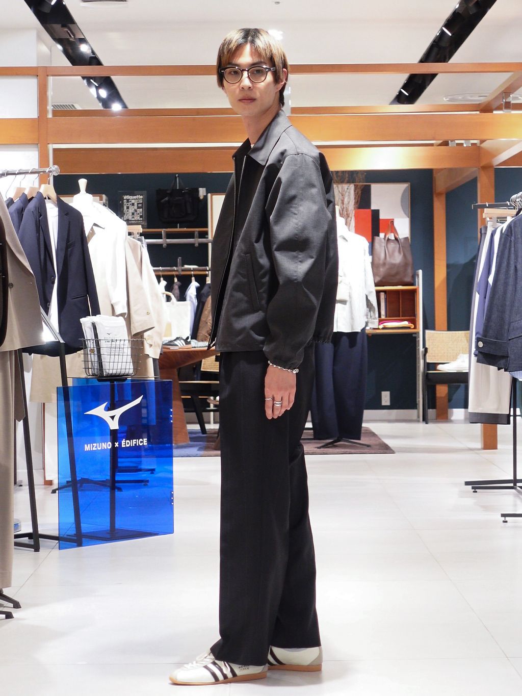 AURALEE (オーラリー) BONDED TROPICAL WOOL ZIP BLOUSONの