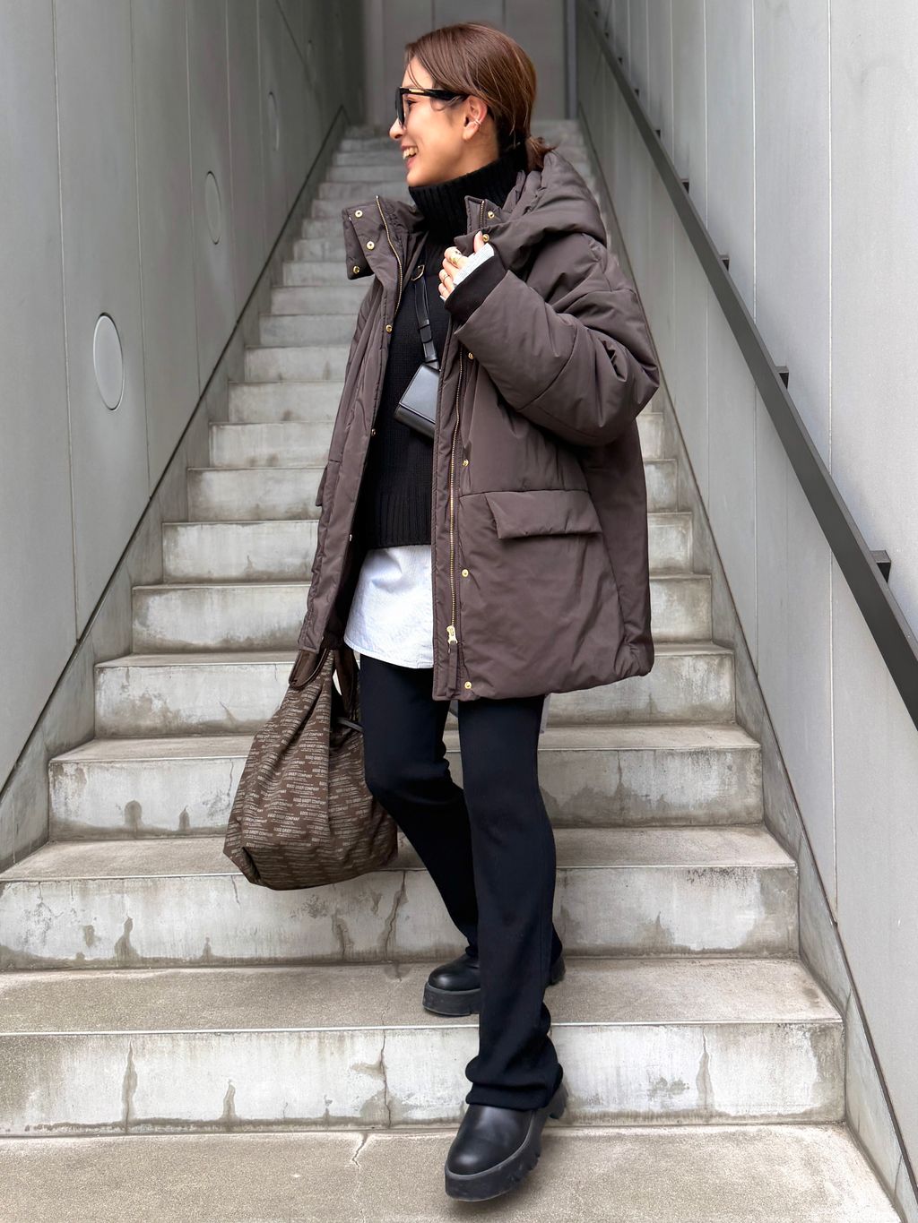 LISIERE 2way Padding Coatのコーディネートスナップ（PR Sasaki）｜L