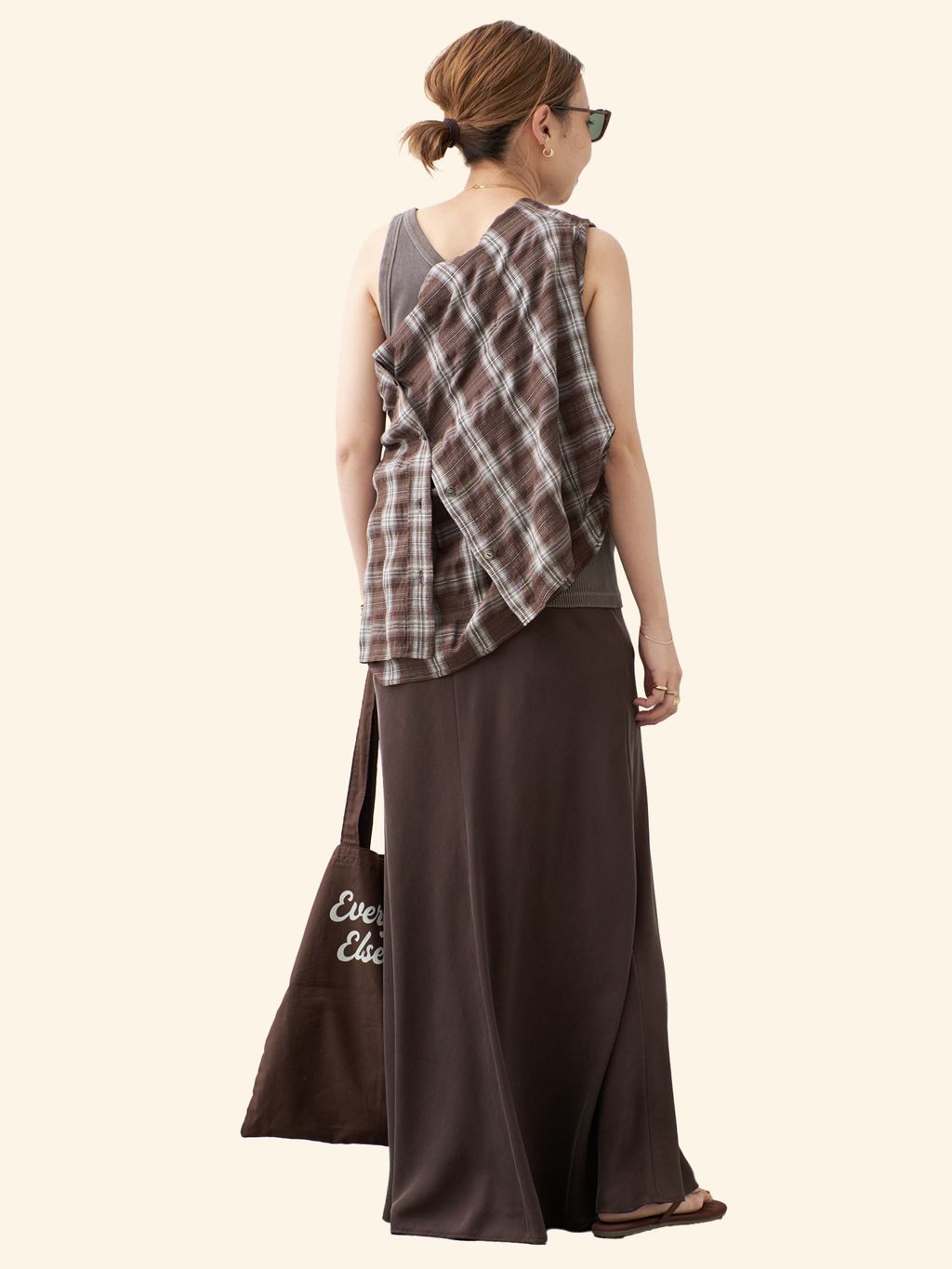 Deveaux Check Wash シャツのコーディネートスナップ（MIO）｜Deuxieme