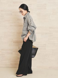 予約》ballon denim シャツのコーディネートスナップ（midori）｜Plage