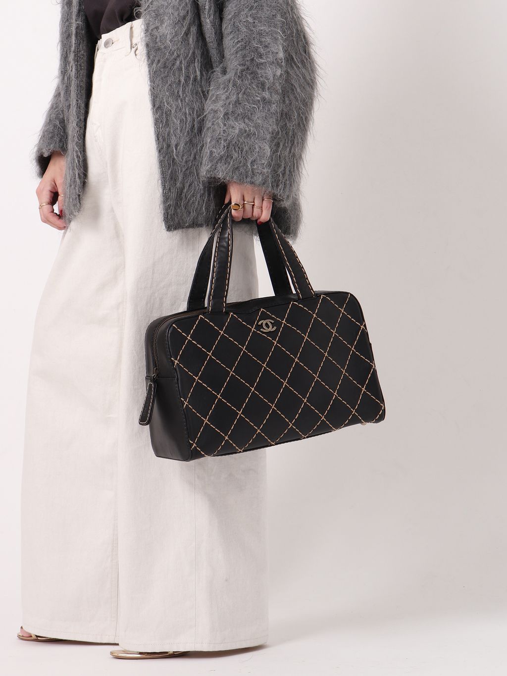VINTAGE CHANEL/シャネル】Wild stitch ハンドバッグのコーディネート
