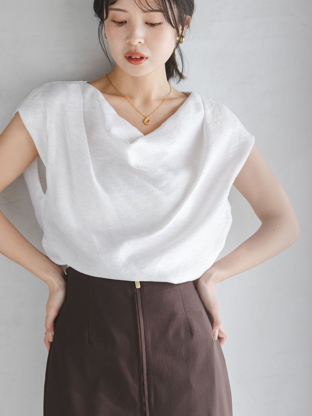 追加2》RyNyコンフォートストレッチジップタイトスカートの