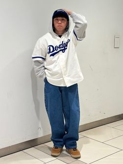 MLB DODGERS COTTON BASEBALL S/Sのコーディネートスナップ（Nagahori
