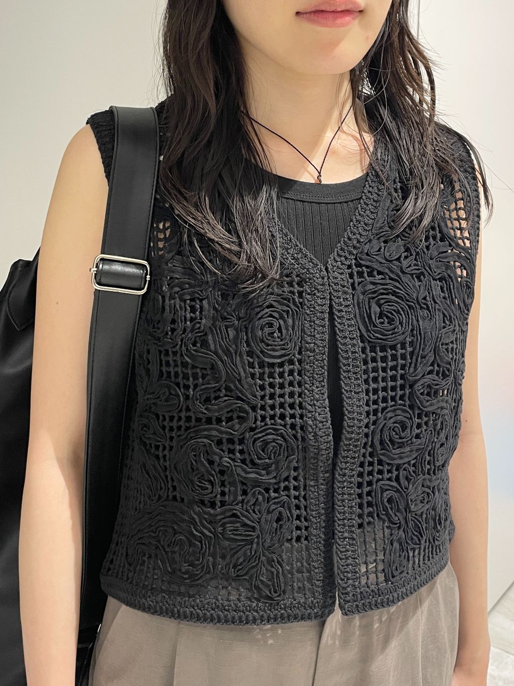 セットアップ対応可》リネン混パンツのコーディネートスナップ（Yuki