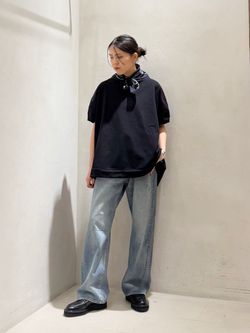 13OZ クラッシュダメージデニムのコーディネートスナップ（Y.K