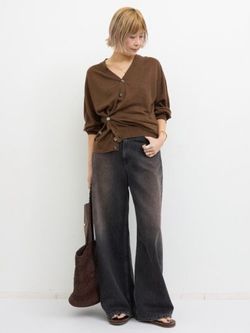 LINEN OVERSIZED 2WAY CARDIGAN（カーディガン）｜L'Appartement