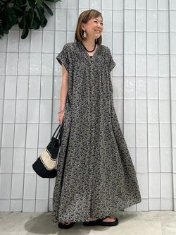 S/Mサイズ展開》手洗い可 / ボイルタックワンピースのコーディネート