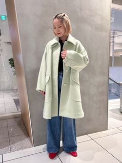 IENA LA BOUCLE ハードメルトンスタンドネックコートのコーディネート