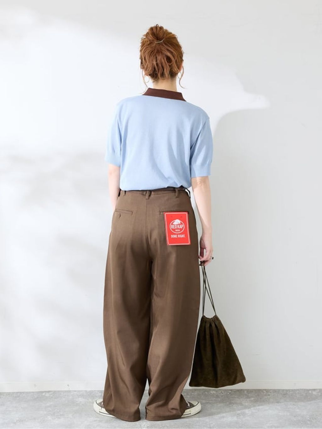 REDKAP 別注 TR Wide Pantsのコーディネートスナップ（Kanako）｜B.C
