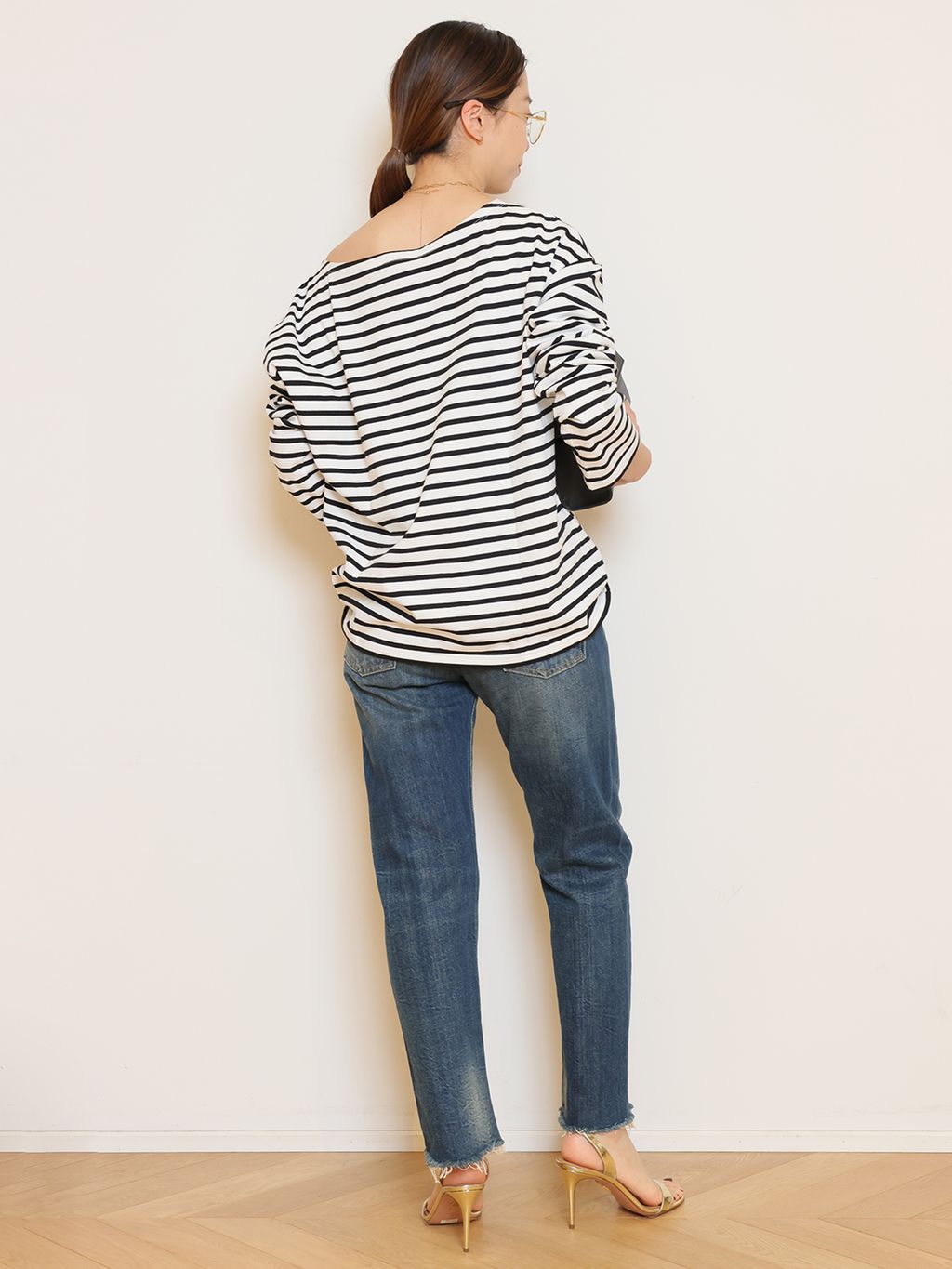 French Stripe Tシャツのコーディネートスナップ（HASE）｜MUSE de