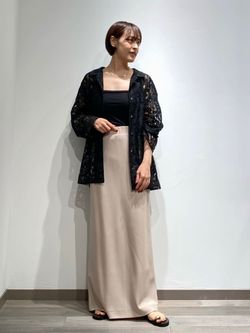 ELENI/エルニ 四子撚りウールバイアススカート（ロング・マキシ丈