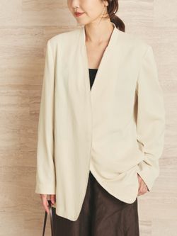 追加》Light nocollar ジャケット 2のコーディネートスナップ（yoshie