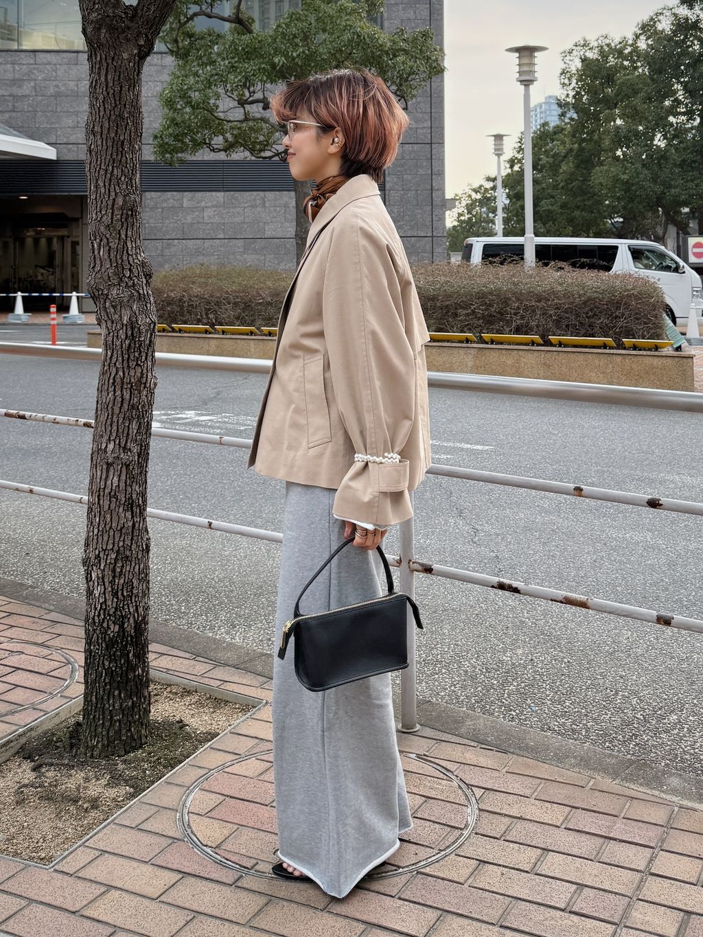 Spic＆Span ソフトツイルショートトレンチコート　38 Spick & Span - 美品スピックアンドスパン ソフトツイルショート