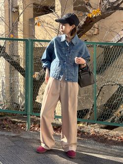 追加》Levi's/リーバイス SLOBE別注 BALLOON SLEEVE TRACKER デニム